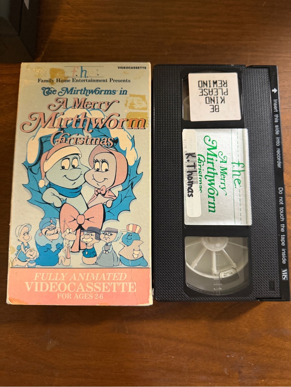 A merry mirthworm Christmas 1980s VHS vintage rare find